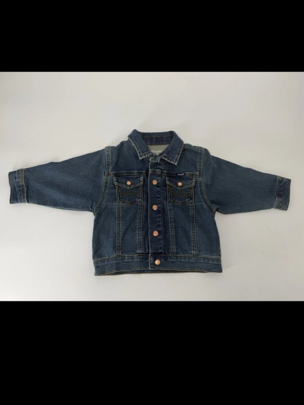 NWOT Wrangler Classic Denim Jean Jacket. Size 3T.
